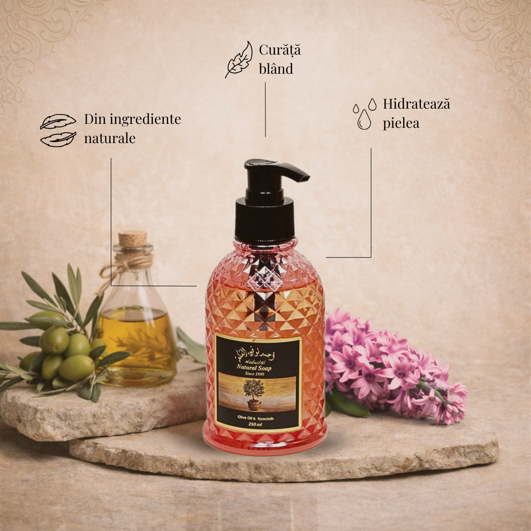 Săpun de Mâini cu Ulei de Măsline și Zambilă 250 ml