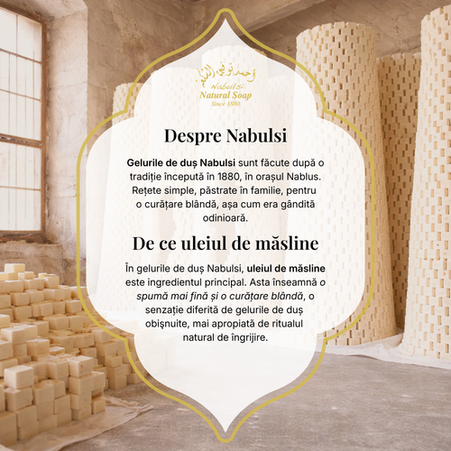 Gel de Duș cu Ulei de Măsline și Bergamotă & Patchouli 400 ml