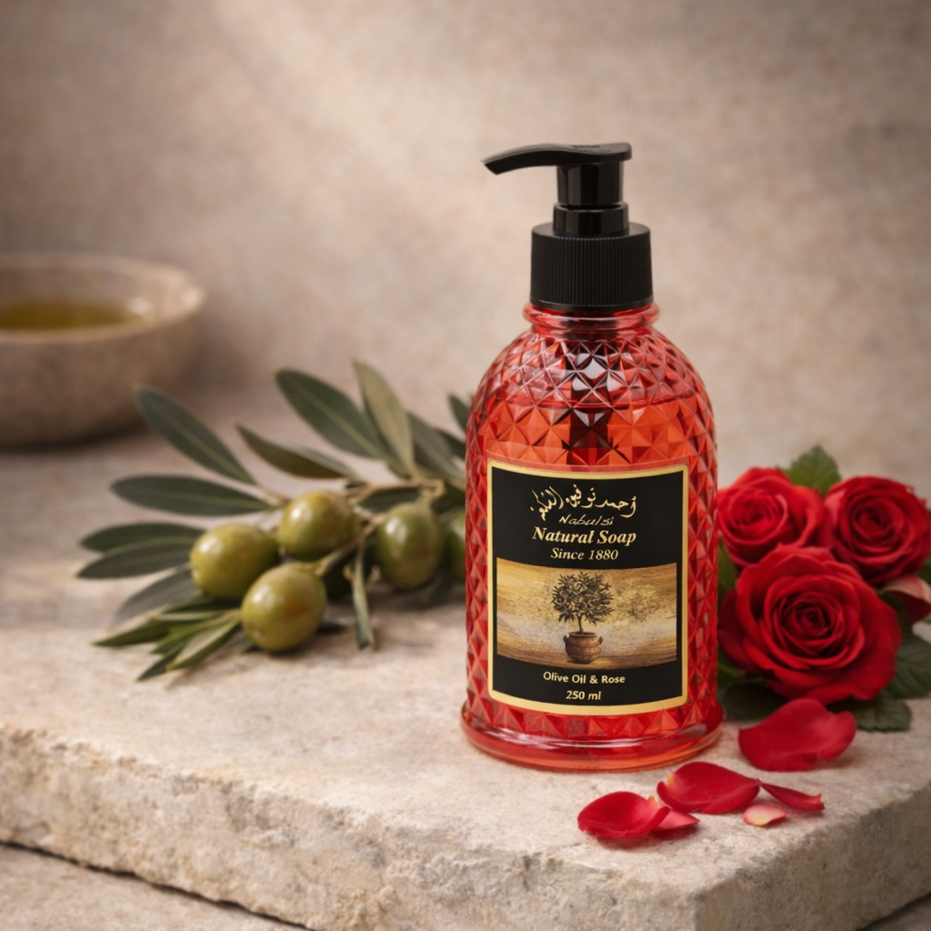 Săpun de Mâini cu Ulei de Măsline și Trandafir 250 ml